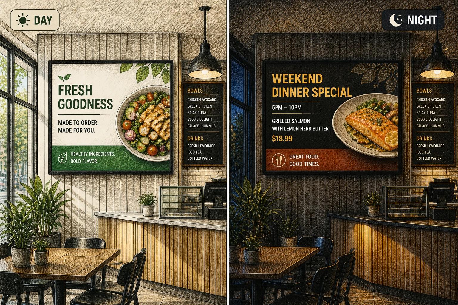 day vs. night scheduling automation