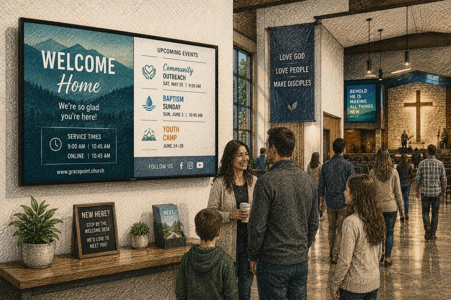 Digital Signage for Places of Worship