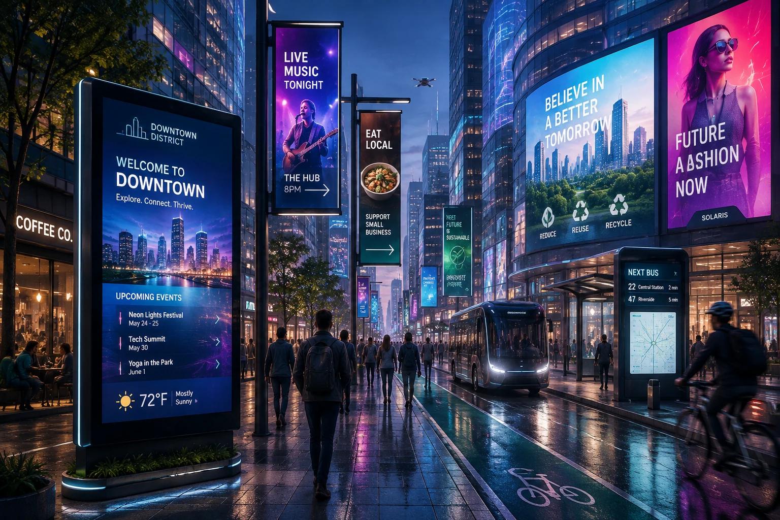 The Future of Digital Signage: Most screens are still playing slides