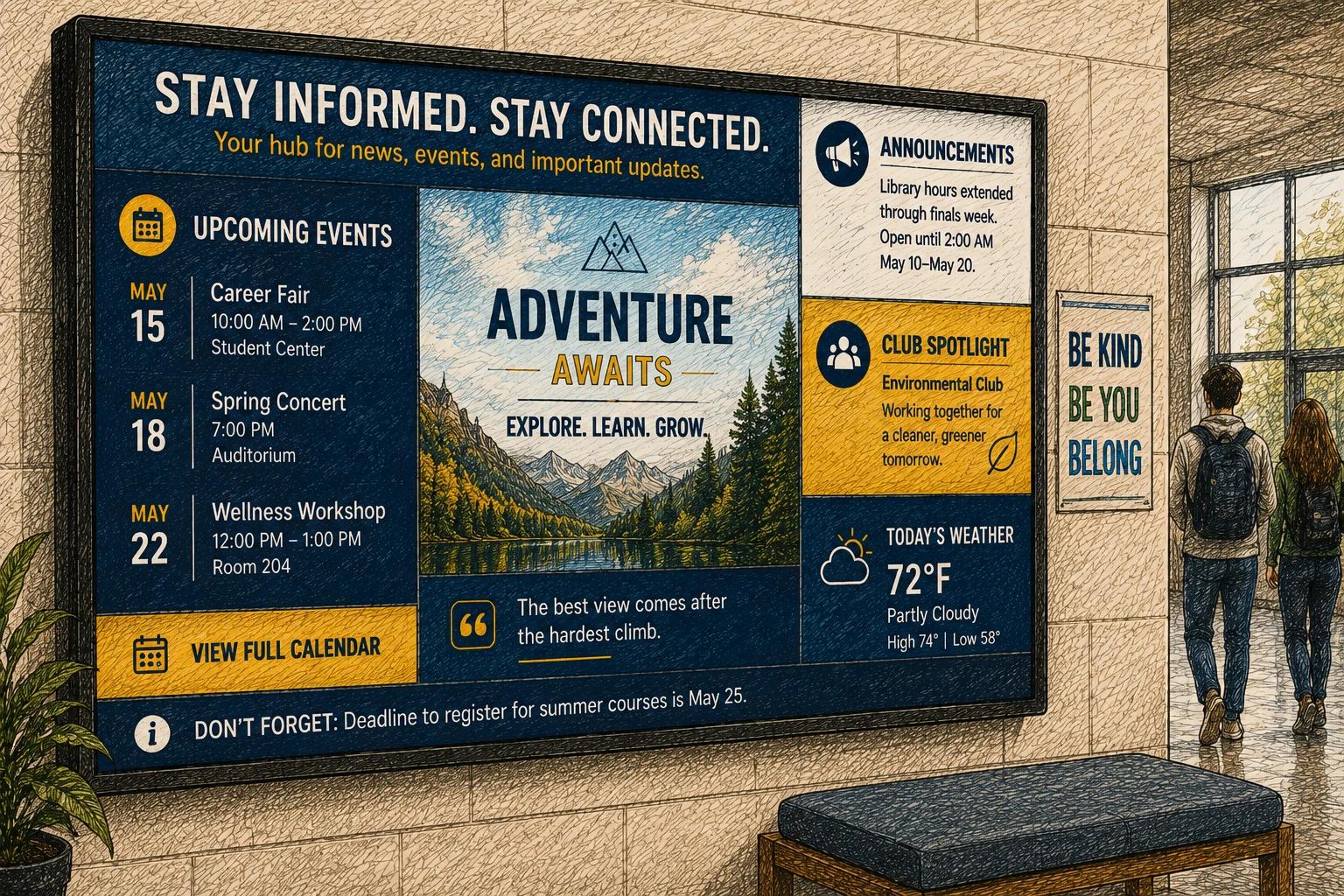 Digital Signage Bulletin Boards