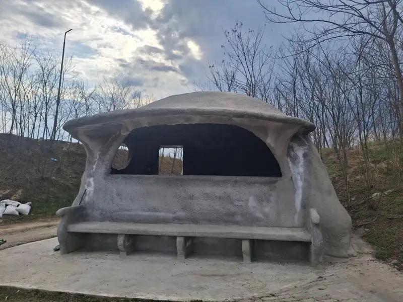Vedere frontală izolație cu spumă poliuretanică rigidă 5 cm, inainte