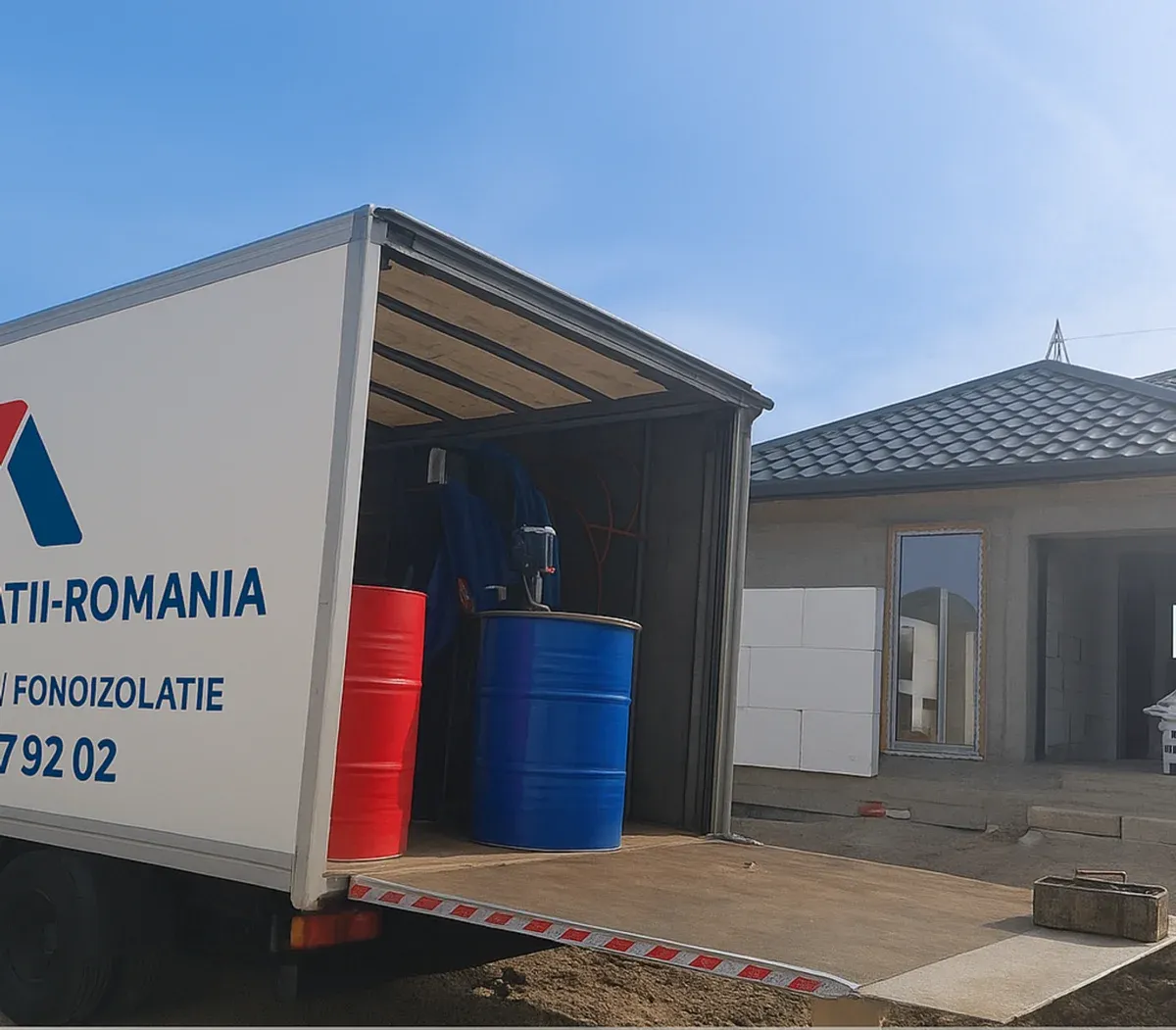 Echipamente profesionale pentru izolații cu spumă poliuretanică la nivel național, pentru case, hale și clădiri industriale