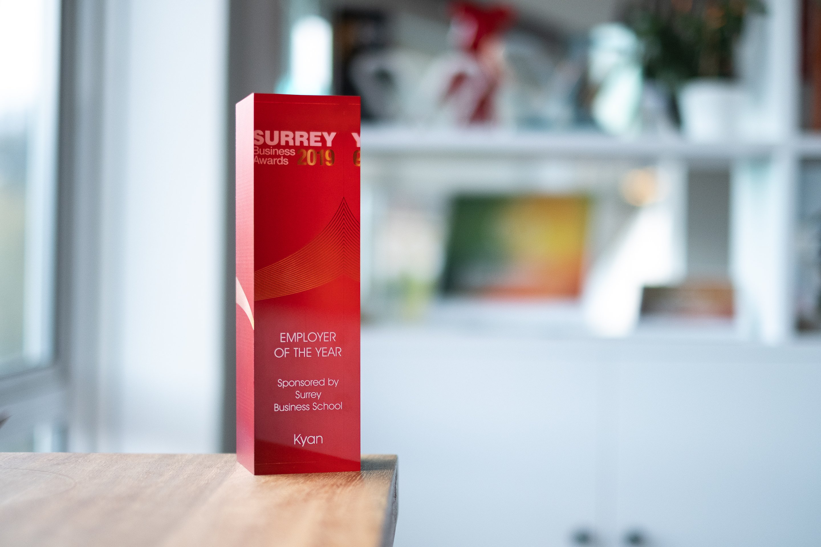 Kyan wins 'Employer of the Year' at the Surrey Business Awards
