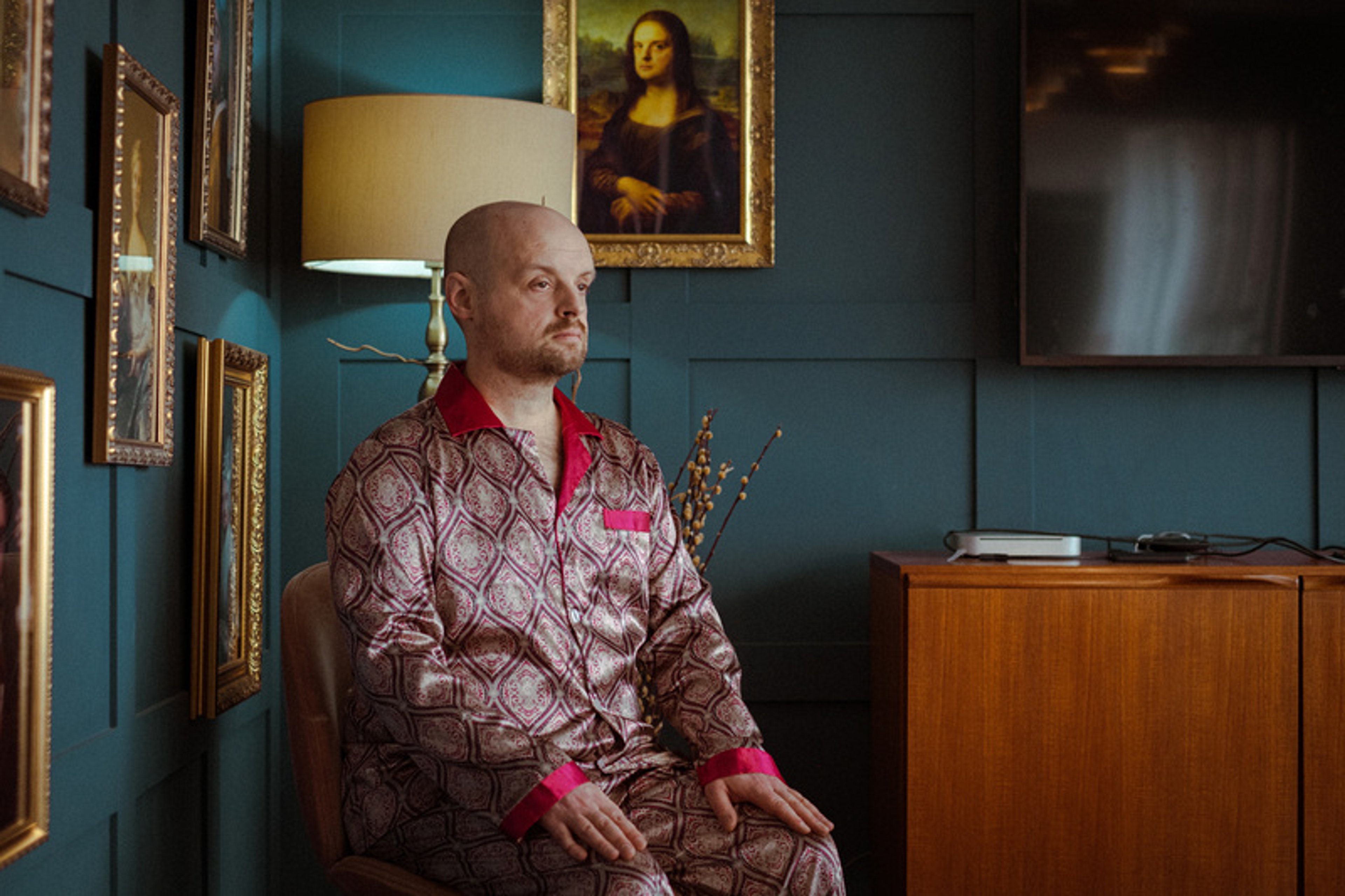 Wakey in his glorious PJs