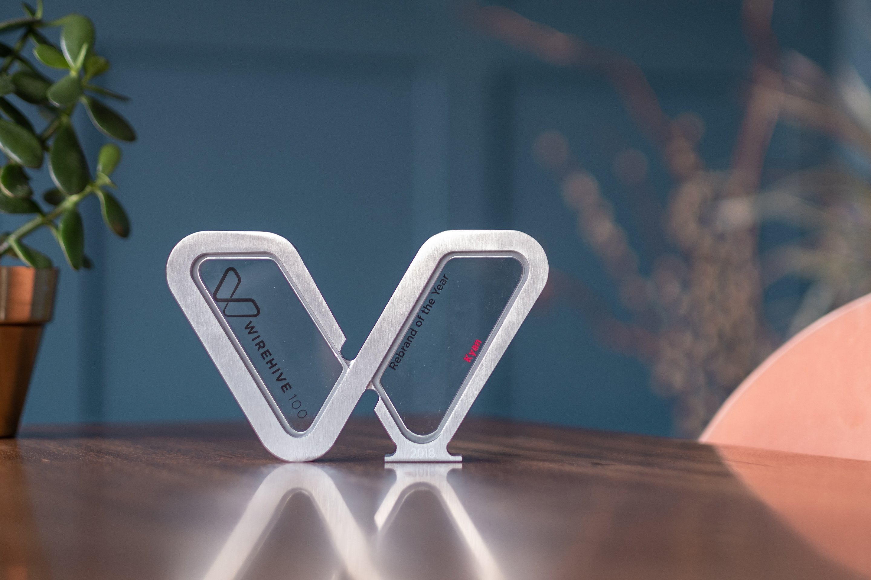 Kyan wins Rebrand of the Year at the Wirehive 100 Awards
