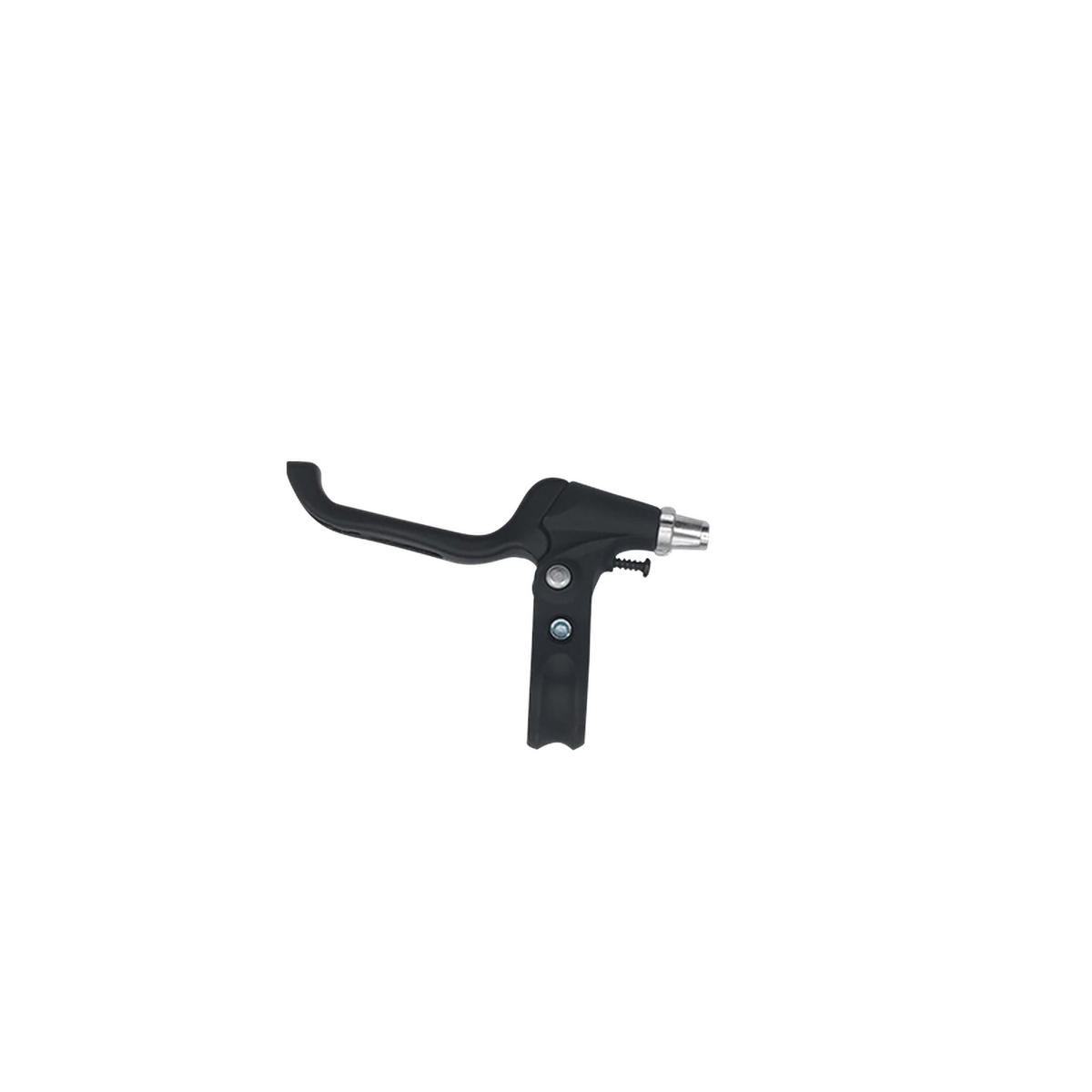 Handbremse BalanceGo 14″ in Schwarz mit Bremshebel und silbernem Seilzugeinsteller, freigestellt