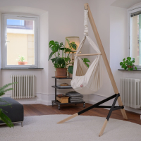 Federwiege aus BIO-Baumwolle inkl. Ständer Esche (Bild 2)