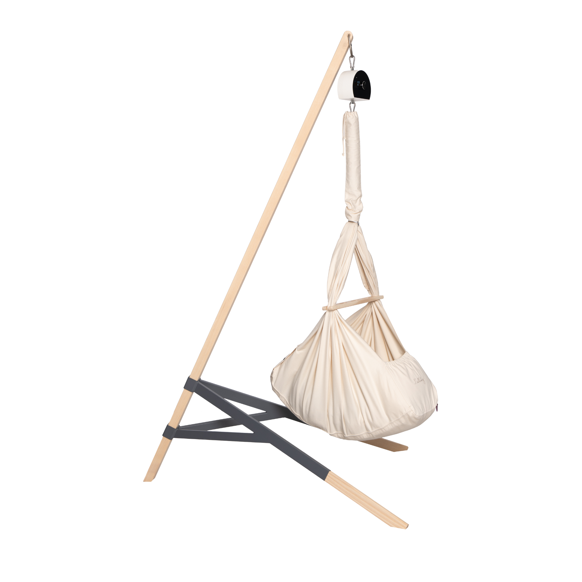 Federwiege aus BIO-Baumwolle inkl. Ständer Esche (Bild 3)