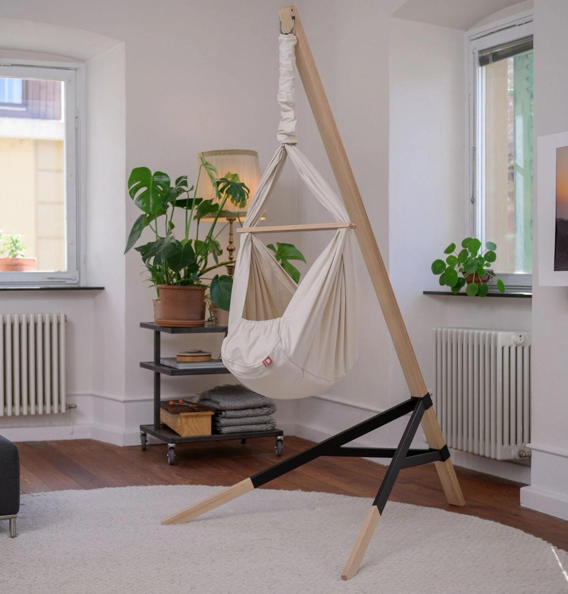 Federwiege aus Baumwolle mit Ständer (Bild 5)
