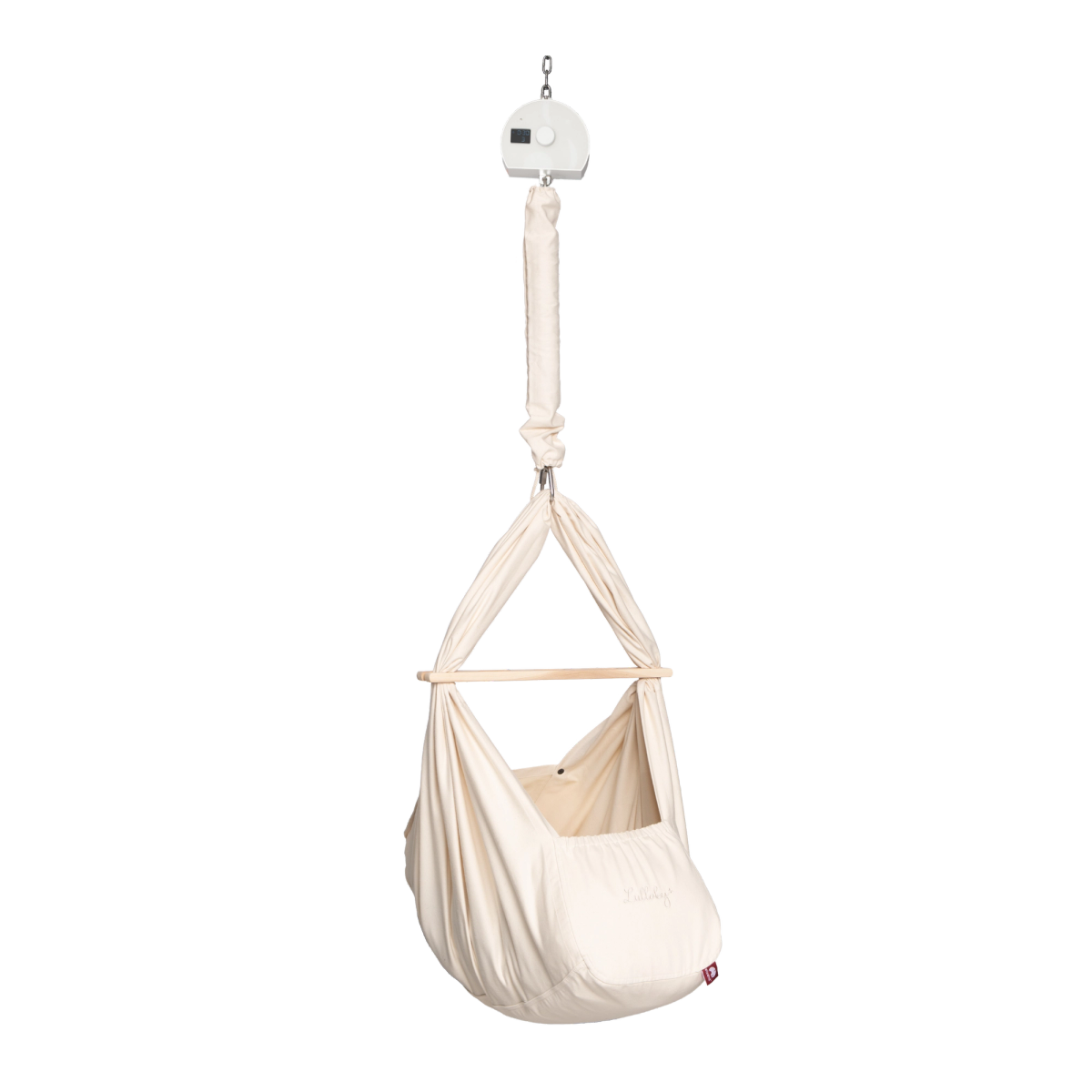 Abbildung: Federwiege aus BIO-Baumwolle inkl. Motor