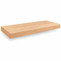 Tischplatte des Wandklapptischs aus matt geöltem Buche-Multiplex (KI-generiertes Bild)