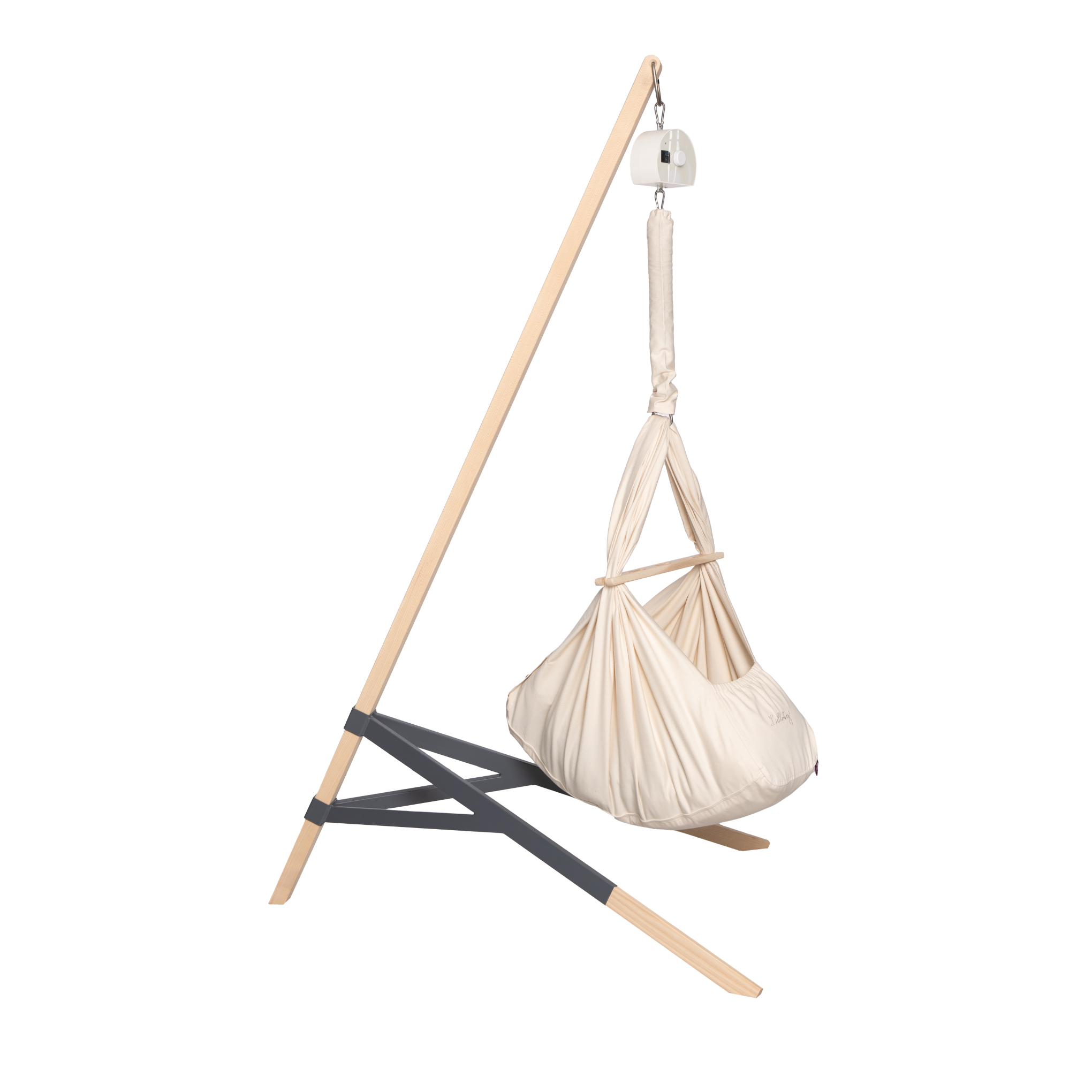 Federwiege aus BIO-Baumwolle inkl. Ständer Esche (Bild 3)