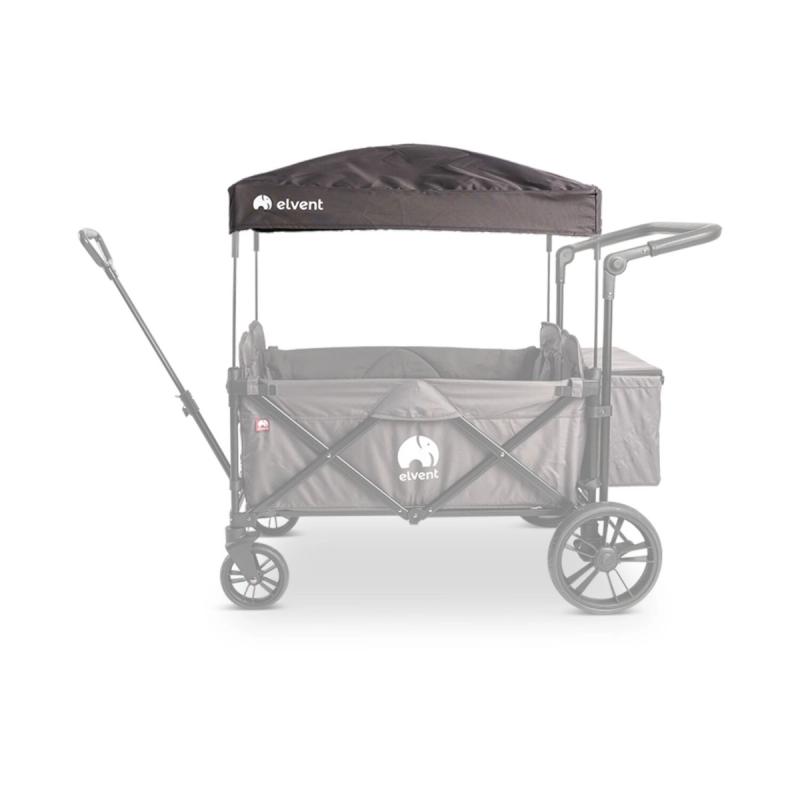 Dach WagonPro in Titangrau für WagonPro City und Premium, hervorgehoben am ausgegrauten Bollerwagen