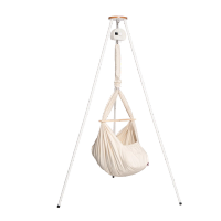 Federwiege aus BIO-Baumwolle inkl. Ständer Tripod (Bild 1)