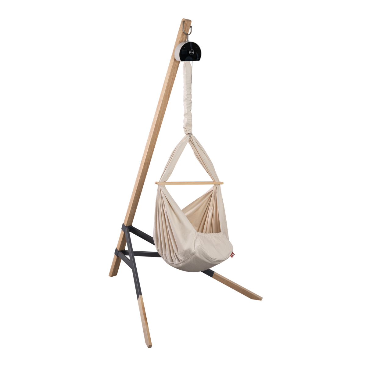 Federwiege aus Baumwolle mit Motor und Ständer (Bild 1)