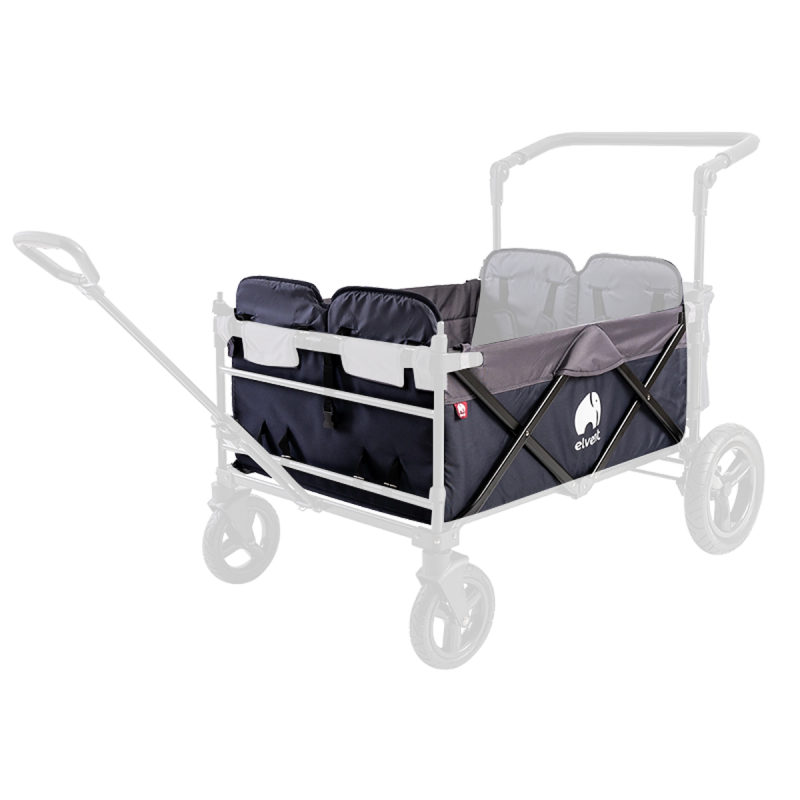 Innenleben WagonPro in Indigoblau mit Rückenlehnen, hervorgehoben im ausgegrauten Gestell