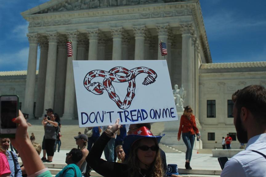 pro-choice rally outside Supreme Court