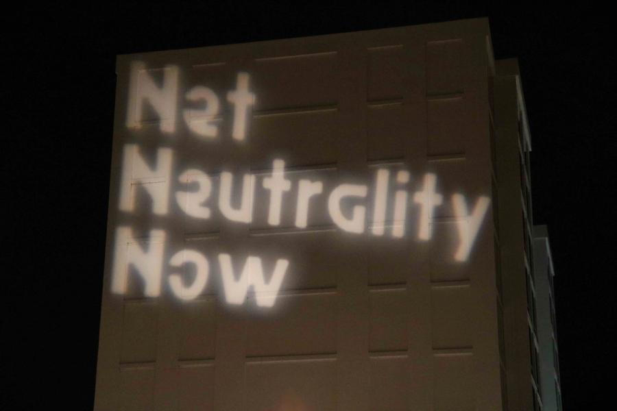 protesting selling off the internet to big Telecoms and fighting to protect Net Neutrality