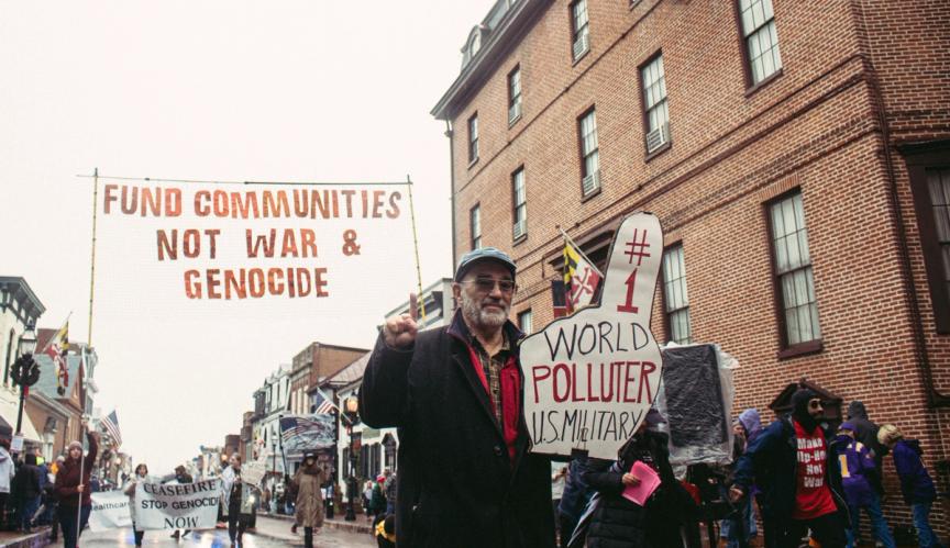 Military Parade Protest Annapolis 2025