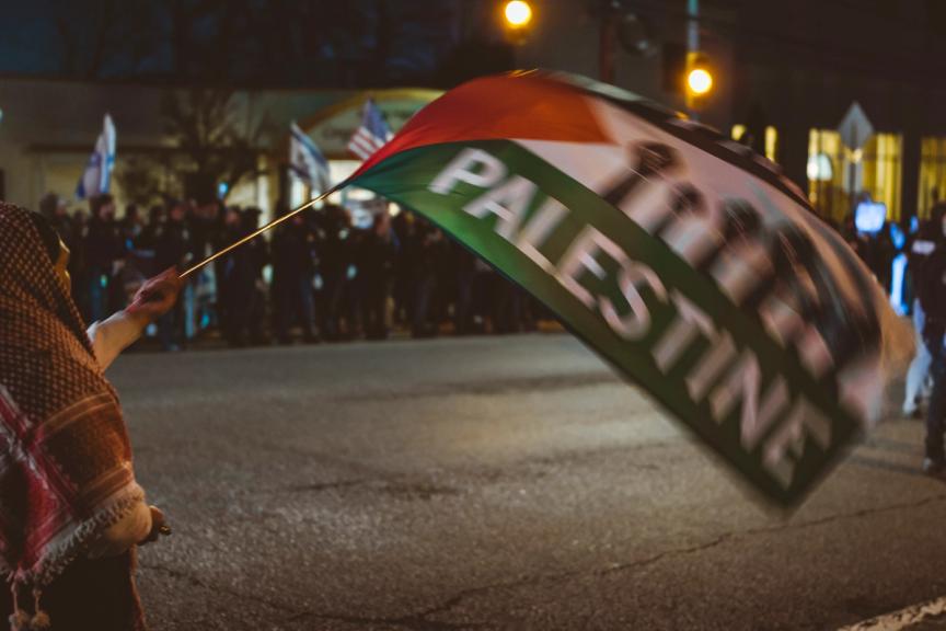 Protest for Ceasefire, Against Land Sales 2024