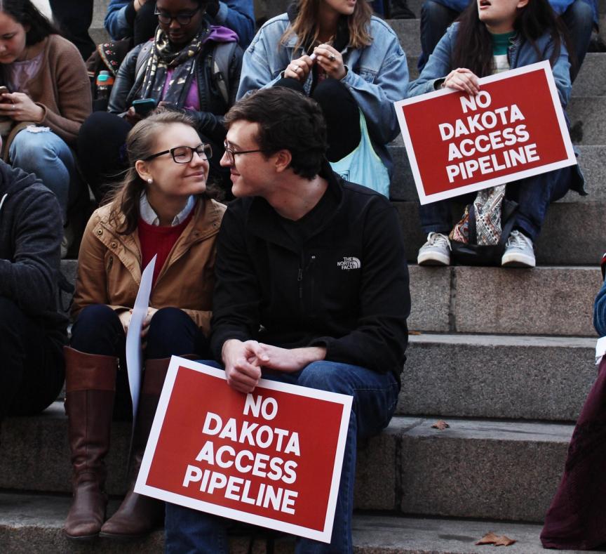 Cute Couple Against DAPL