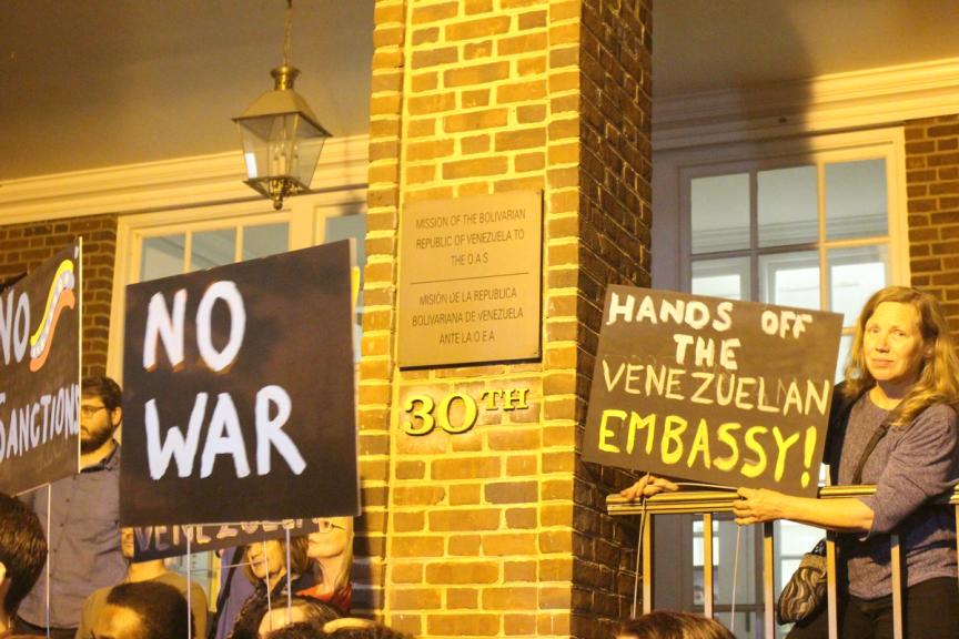 Venezuelan Embassy Protests