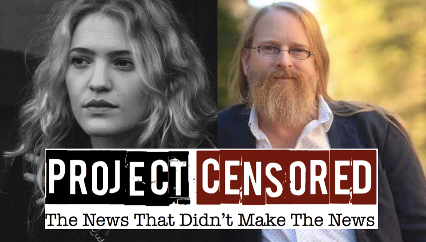 image of Eleanor Goldfield, Mickey Huff & Project Censored logo