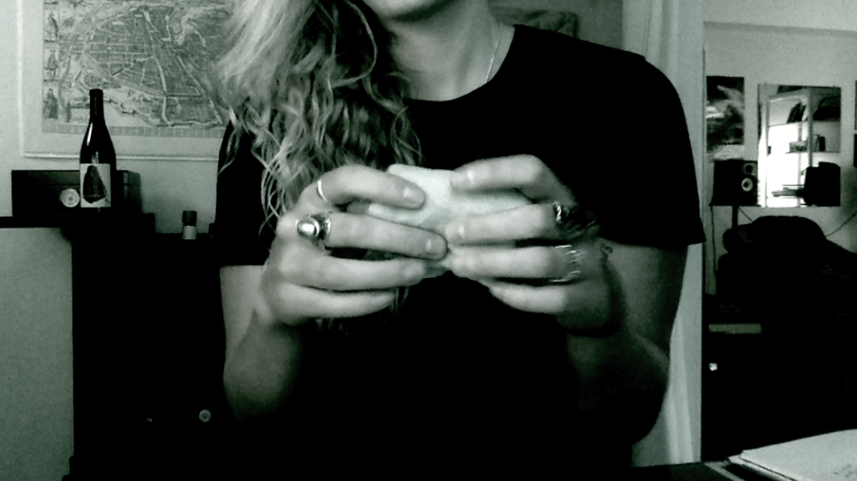 folding wrinkled napkinds poem