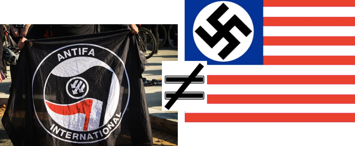 anti-fascists are not fascists. really, it's simple.