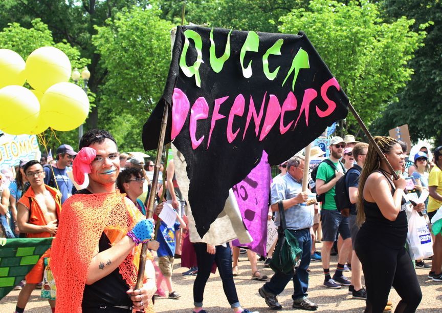 queer defenders at climate parade
