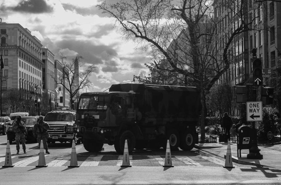 a military blockade