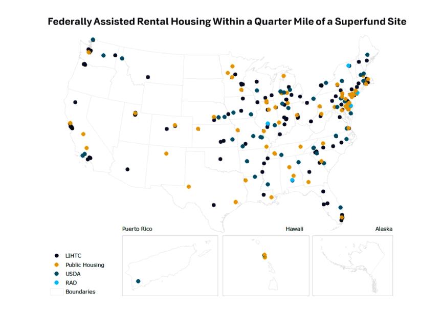 public housing close to superfund sites
