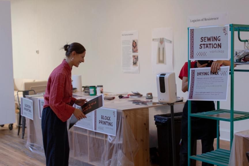 Gaza fundraiser setup