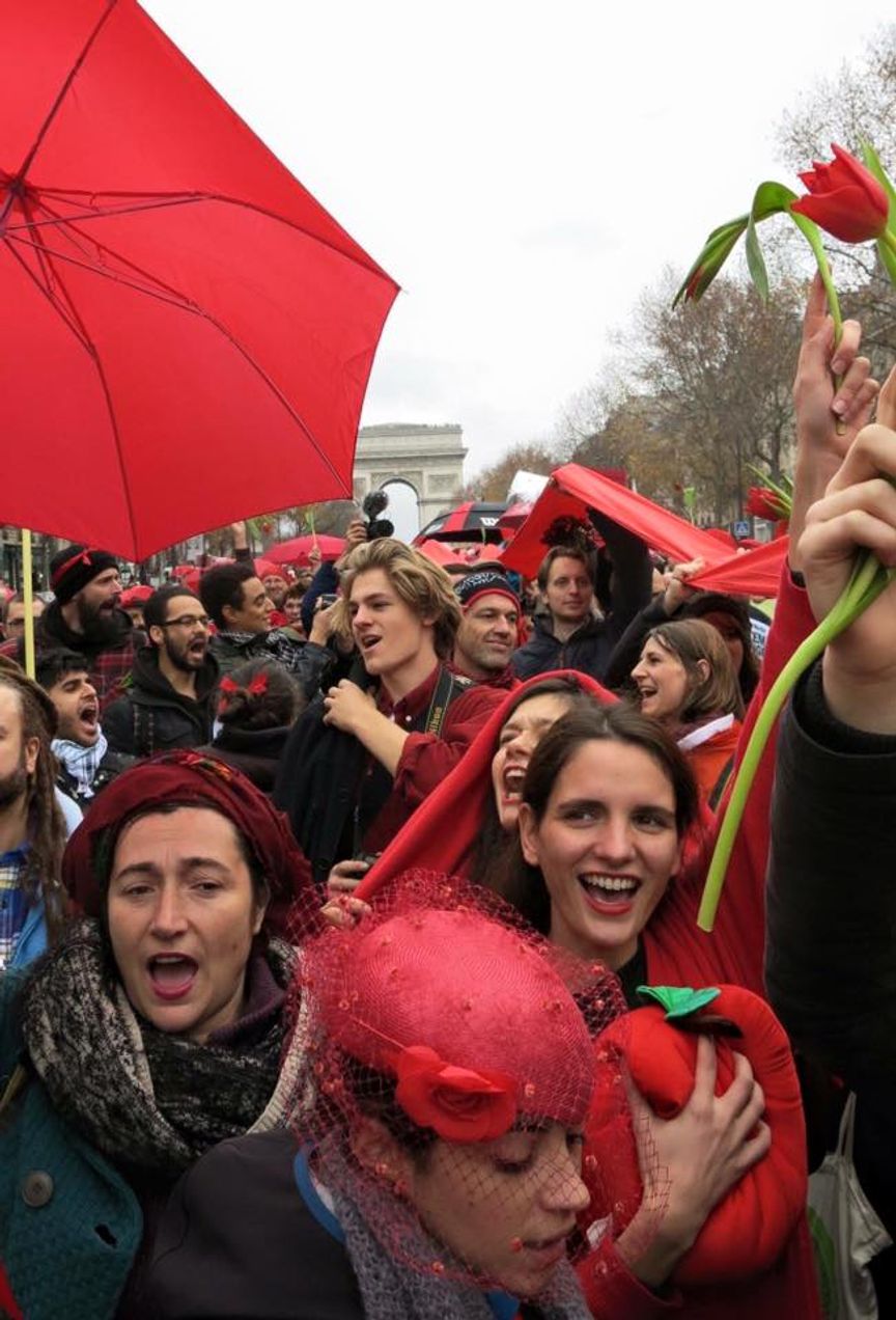 Red Line Protest at COP21, Paris