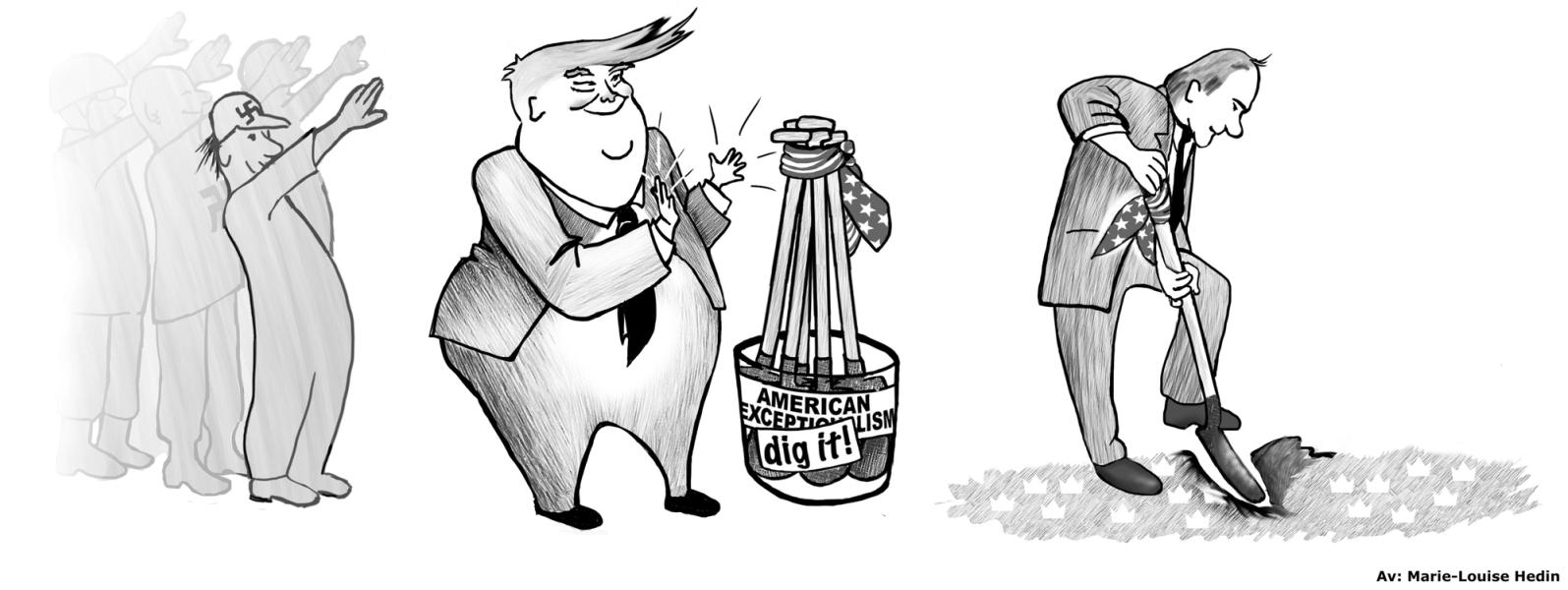 political cartoon mocking Swedish prime minister