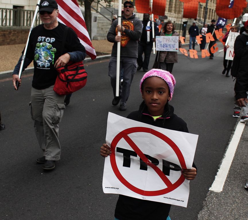 little girl, stop TPP