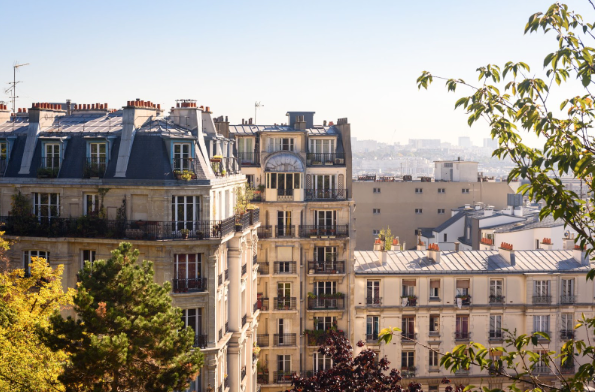 vue sur immeubles parisiens
