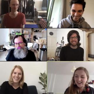 Zoom screenshot of team members