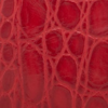 Red / Croc Embossed Italian Calf Nappa Leather