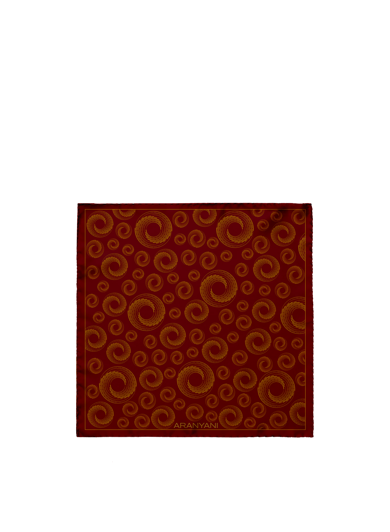90cmsx90cms / Lava Red / 100%Silk Twill