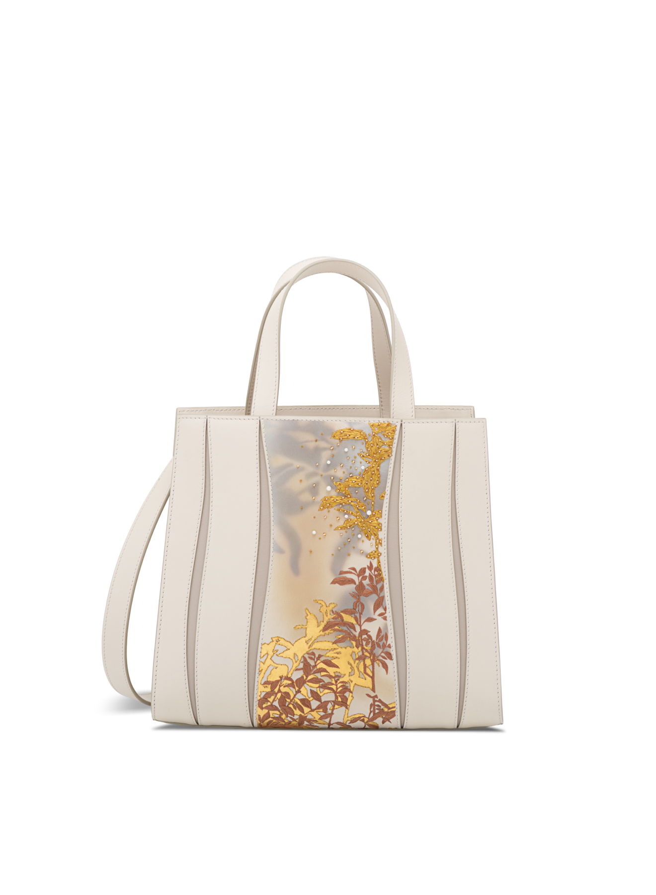 Sand+Taupe / Smooth Italian Calf Nappa Leather