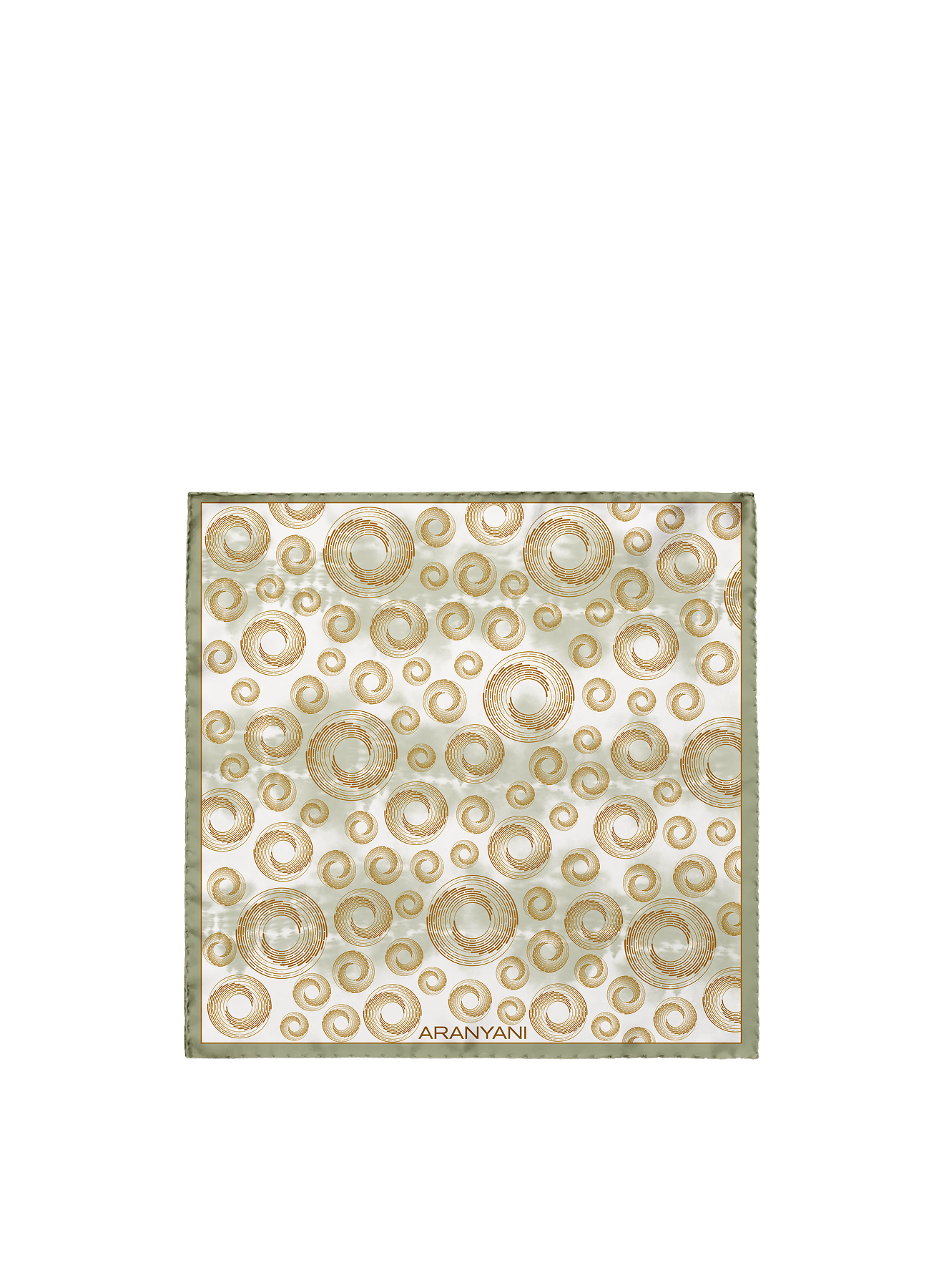 90cmsx90cms / Cool Matcha / 100%Silk Twill