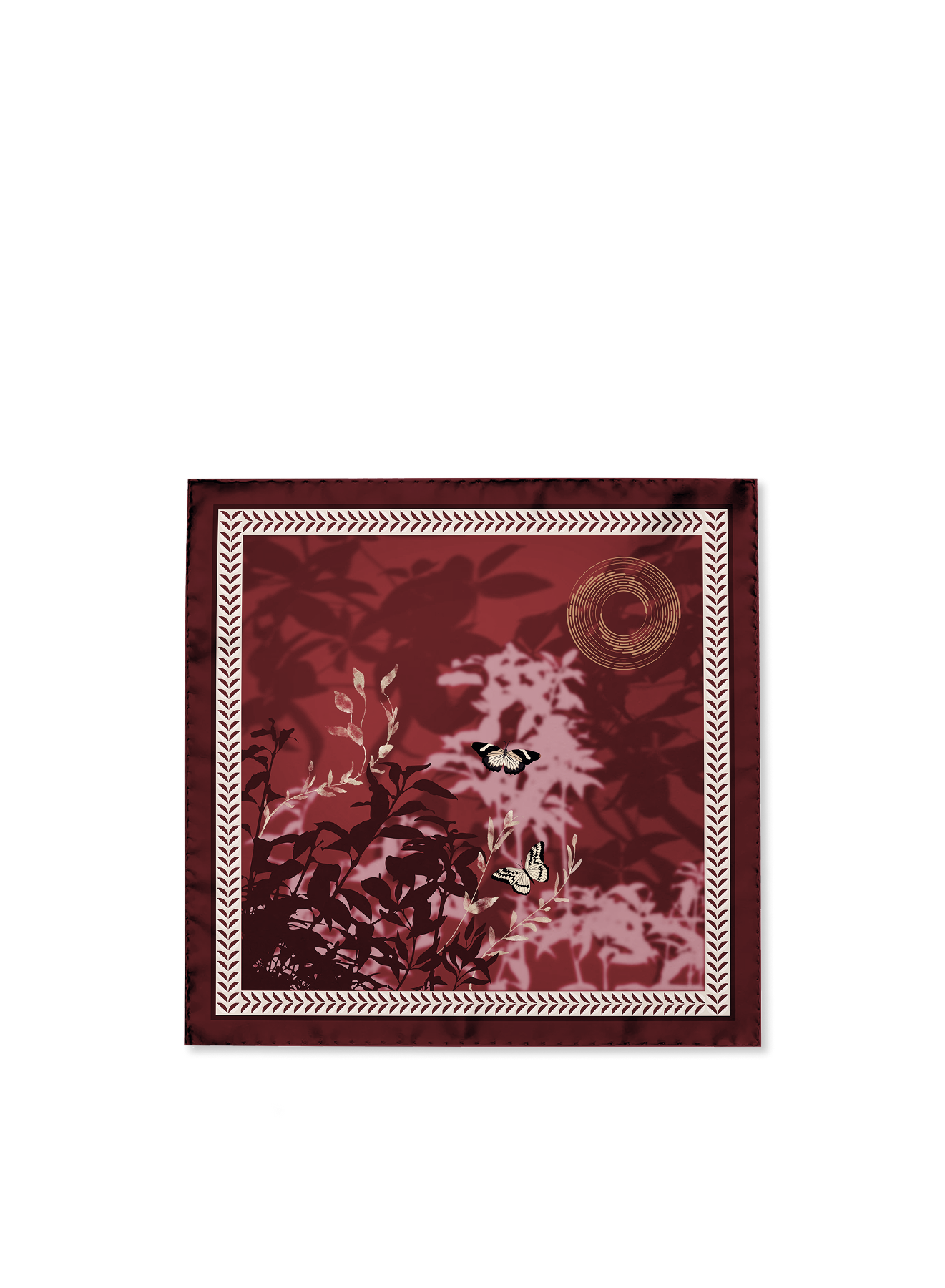 90cmsx90cms / Lava Red / 100%Silk Twill