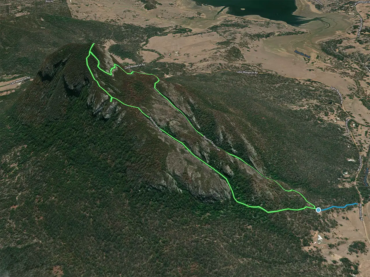 A serene mountain landscape
