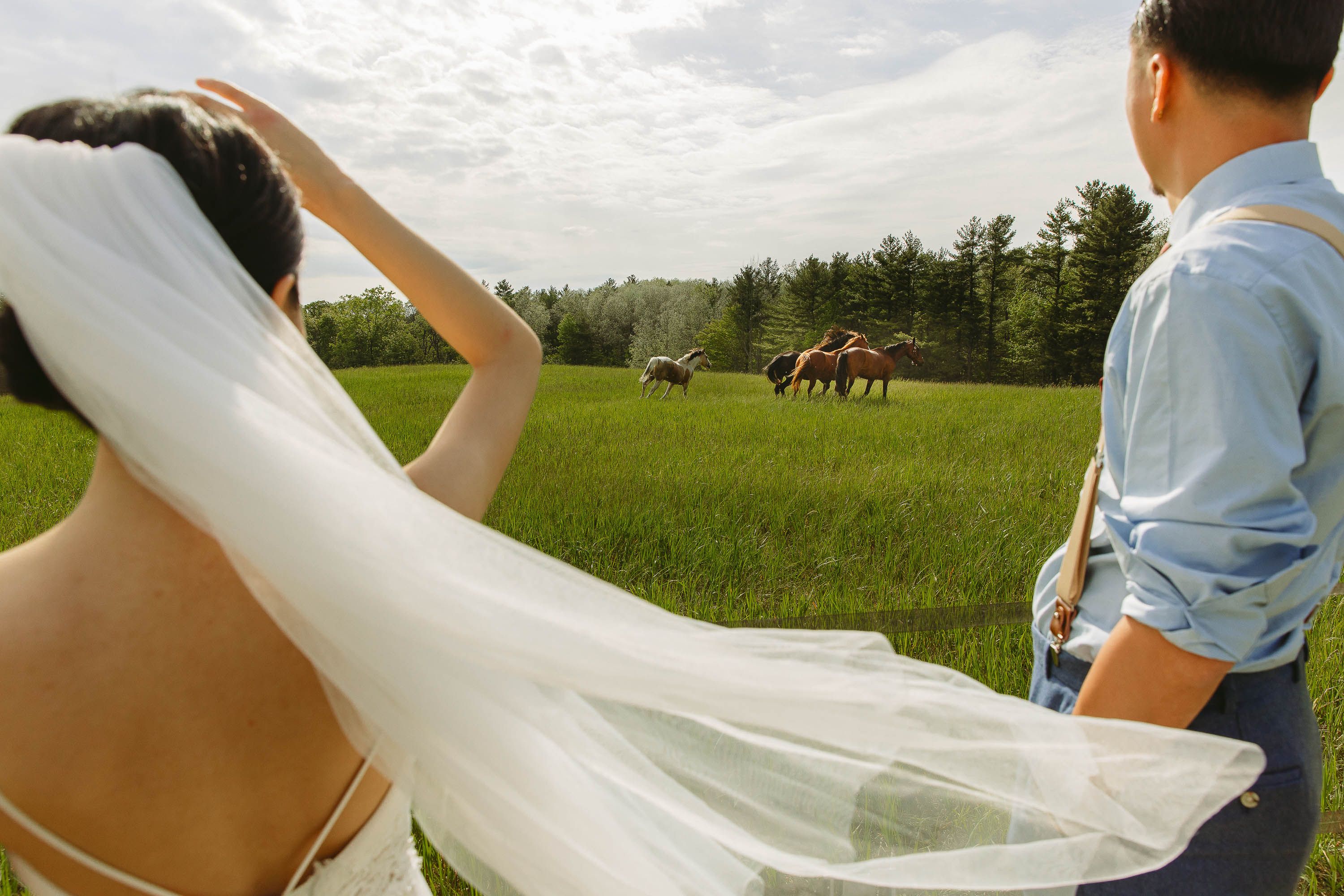 Editorial wedding photography with candid natural direction