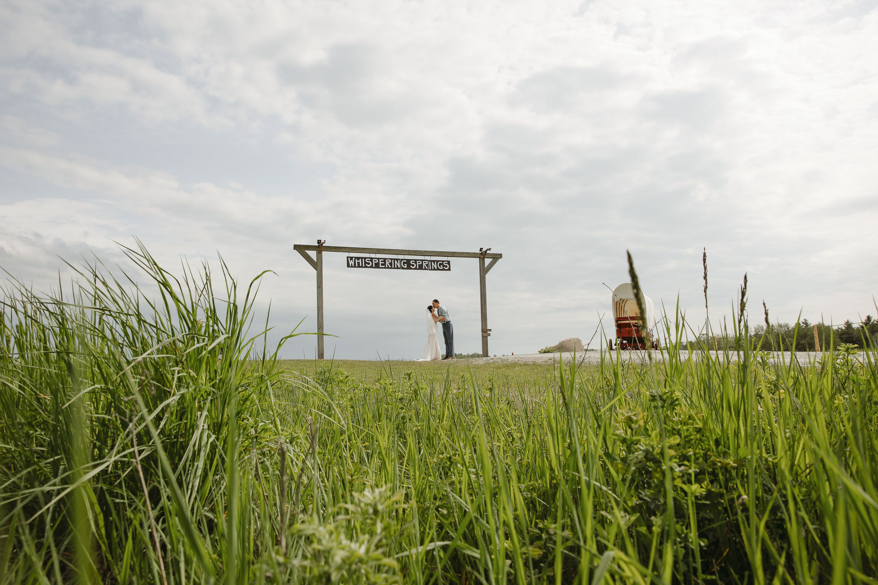 Natural wedding portrait with documentary and editorial style
