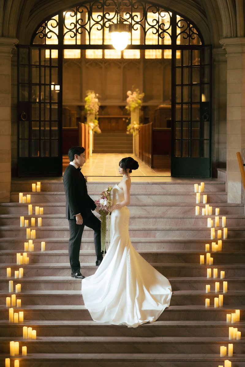 Knox College wedding photography in a University of Toronto setting