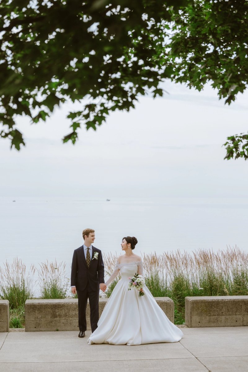 Spencer’s at the Waterfront wedding portraits by the lake