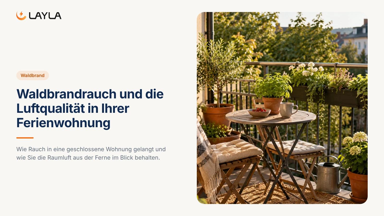 Waldbrandrauch und die Luftqualität in Ihrer Ferienwohnung cover