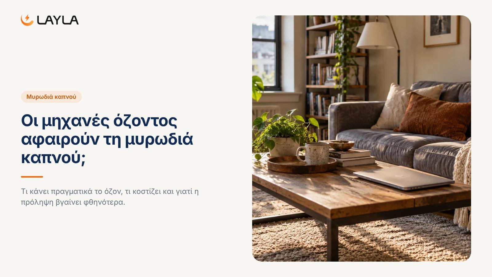 Οι μηχανές όζοντος αφαιρούν τη μυρωδιά καπνού; cover
